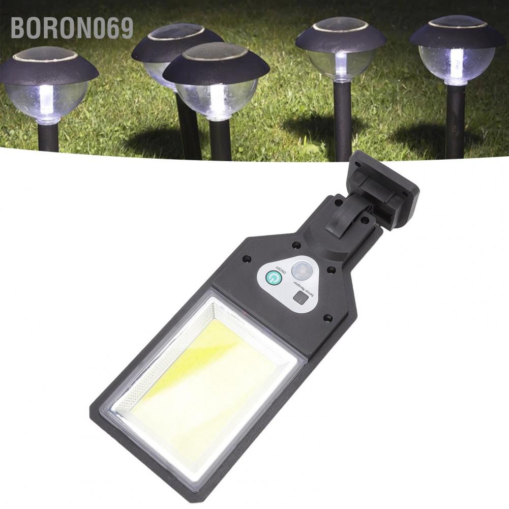 Ánh sáng năng lượng mặt trời Dẫn ánh sáng đường phố cảm biến chuyển động 3000LM 3 chế độ IP65 chống nước Lý tưởng cho lối đi sân vườn hiên nhà Boron069