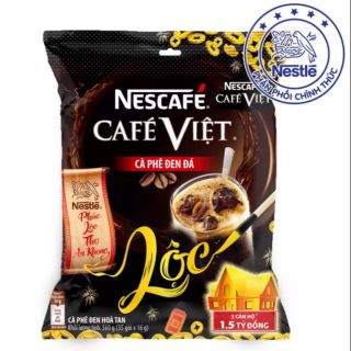 Nescafé Café Việt Cà Phê Đen Đá (Bịch 35 gói x 16g)