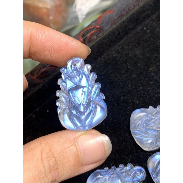 Mặt dây chuyền đeo cổ Hồ Ly chúa đá mặt trăng Moon cho đường tình duyên may mắn 🍀