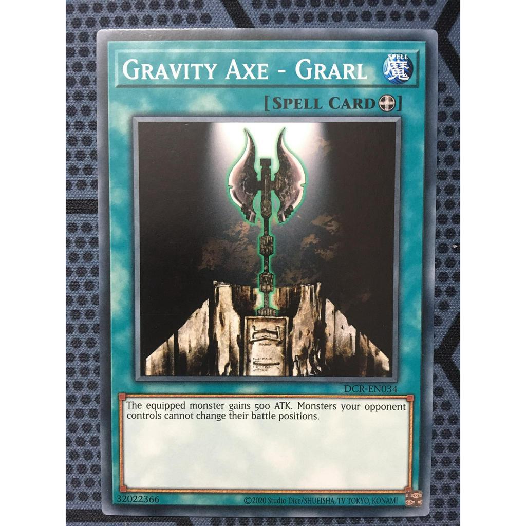 Bài yugioh thời đầu duel monster - Gravity Axe - Grarl - DCR-EN034 - Common Unlimited