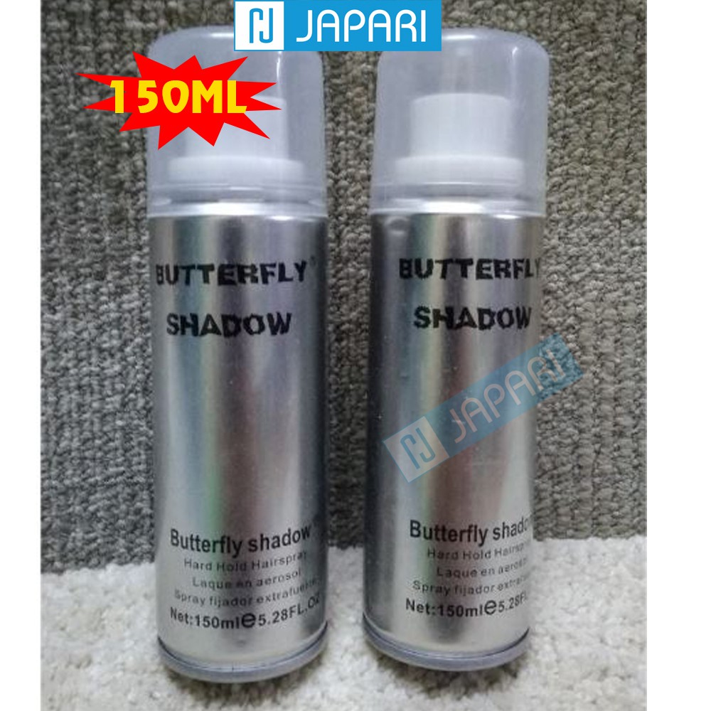 [150ML]Gôm Xịt Tóc Nam THƠM BUTTERFLY SHADOW 150ml - Keo Vuốt Tóc Nam Chuyên Dùng- Gel/Wax Tạo Kiểu Tóc JAPARI