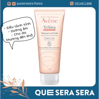 Sữa rửa mặt Avene Trixera cho da khô, nhạy cảm mẫu mới 2023