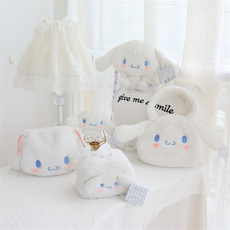 Túi đeo chéo nhồi bông mềm 4 kiểu Sanrio Series Cinnamoroll cho bé gái