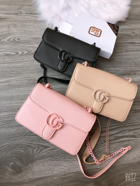 Túi đeo chéo xích màu chất đẹp- TS217