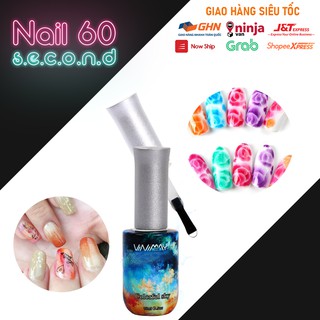 Sơn gel TOP loang trong suốt vẽ vân đá
