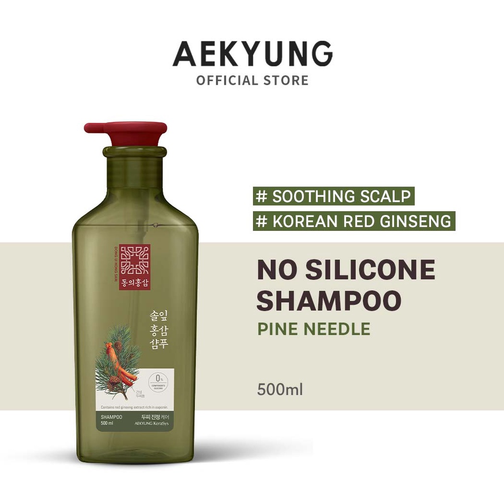 Dầu Gội Kerasys Dong Ui Hong Sam Chiết Xuất từ Hồng Sâm và Lá Thông Đỏ, 500g