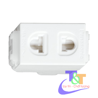 Ổ cắm đơn, đôi có màn che WEV1081SW, WEV1582SW  Panasonic