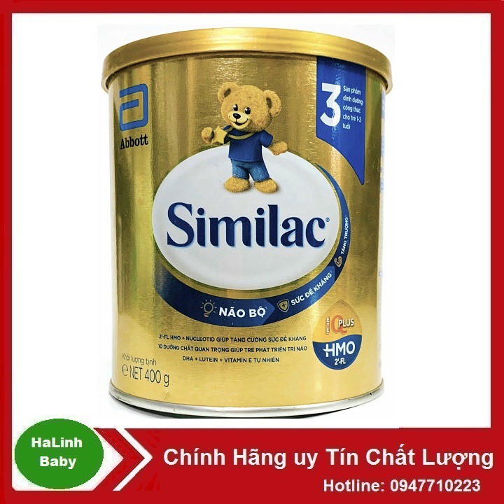  Sữa Similac IQ Plus HMO 1,2,3 400g [Date 2023]