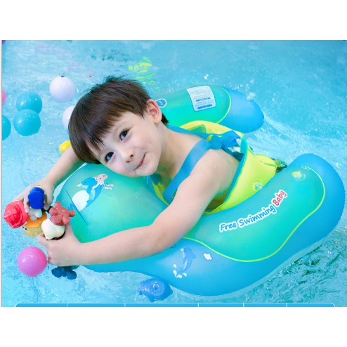 &lt;BH 1 tháng 1 đổi 1&gt;Phao tập bơi free swim trainer chống lật an toàn cho bé 8-16kg