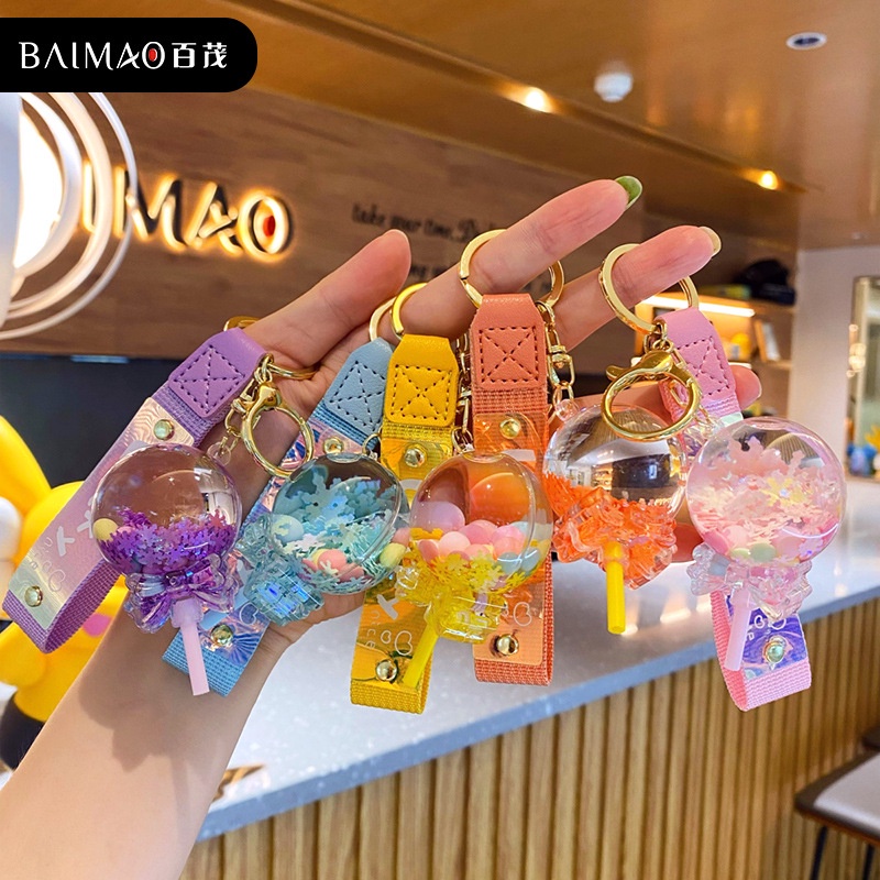 Móc Khóa Hình Viên Kẹo Mút Dễ Thương