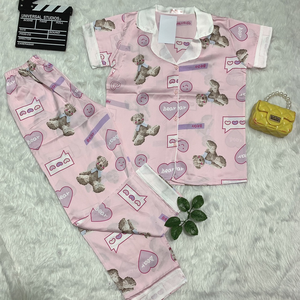 [ BỘ MẶC NHÀ ] Bộ Dài Pizama Họa Tiết Trẻ Trung Tươi Mát Cho Mùa Hè | BigBuy360 - bigbuy360.vn