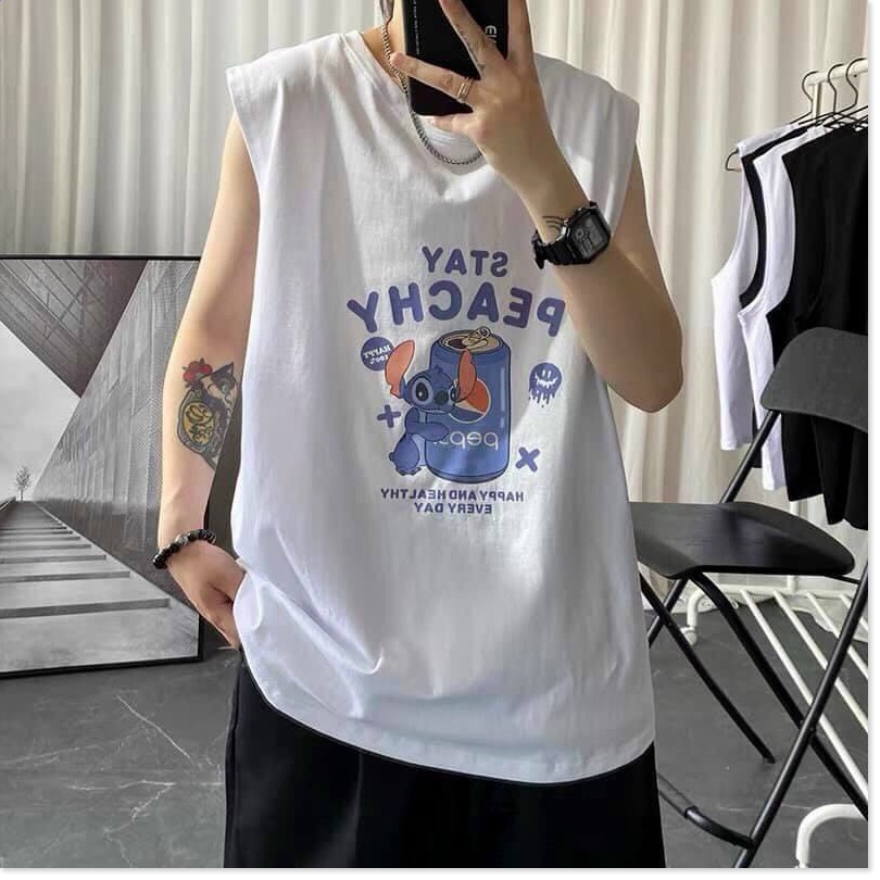 Áo thun ba lỗ NAM HOẠ TIẾT HOẠT HÌNH CỰC ĐẸP 2021 KOKO MI