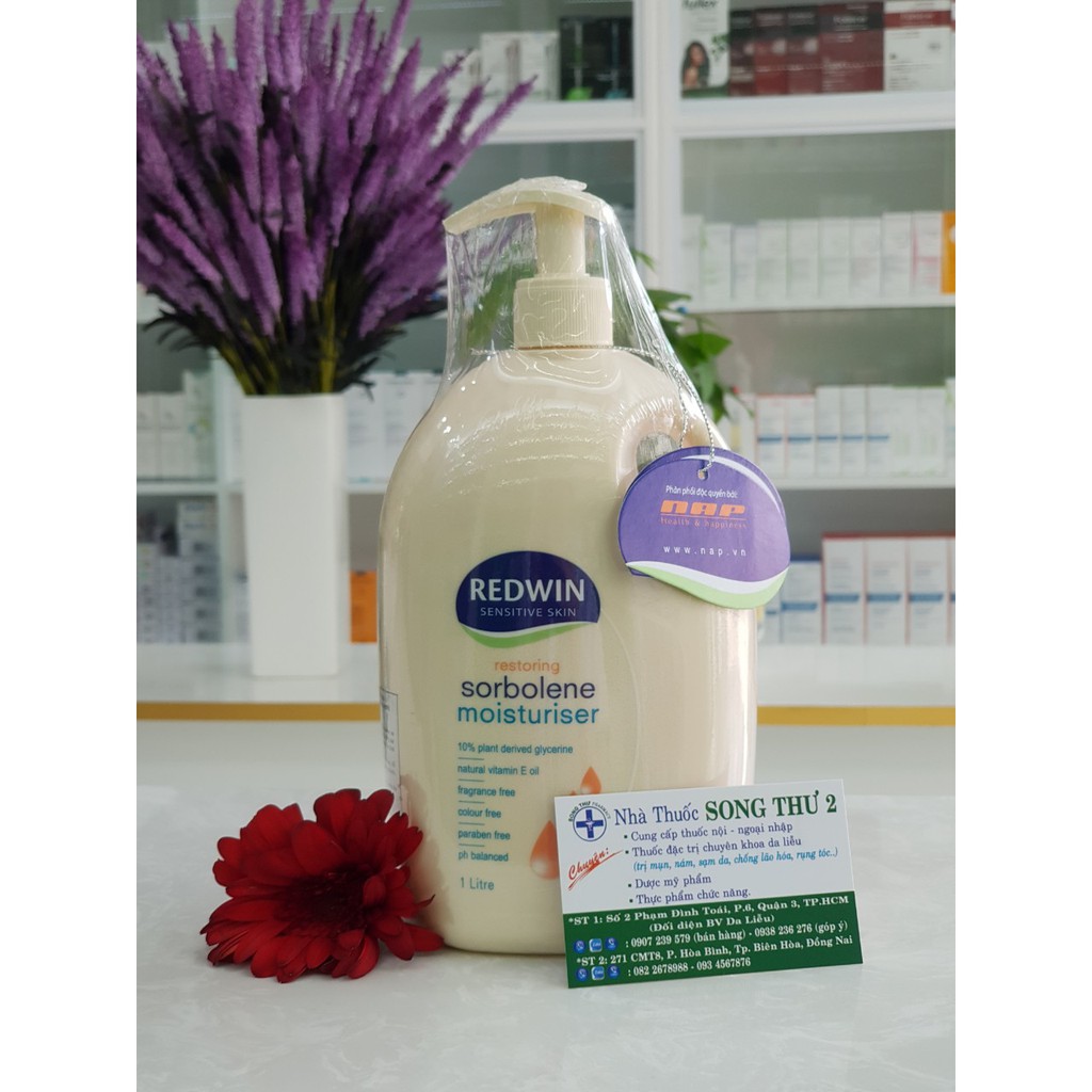 REDWIN SORBOLEN MOISTURIZING – KEM DƯỠNG ẨM, GIẢM NGỨA DA TOÀN THÂN 1000ml