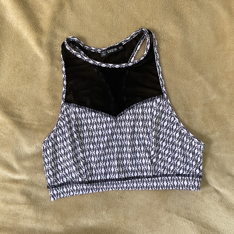 (Pass) Thanh lý áo tập bra thể thao dạng yếm shein freesize lưới