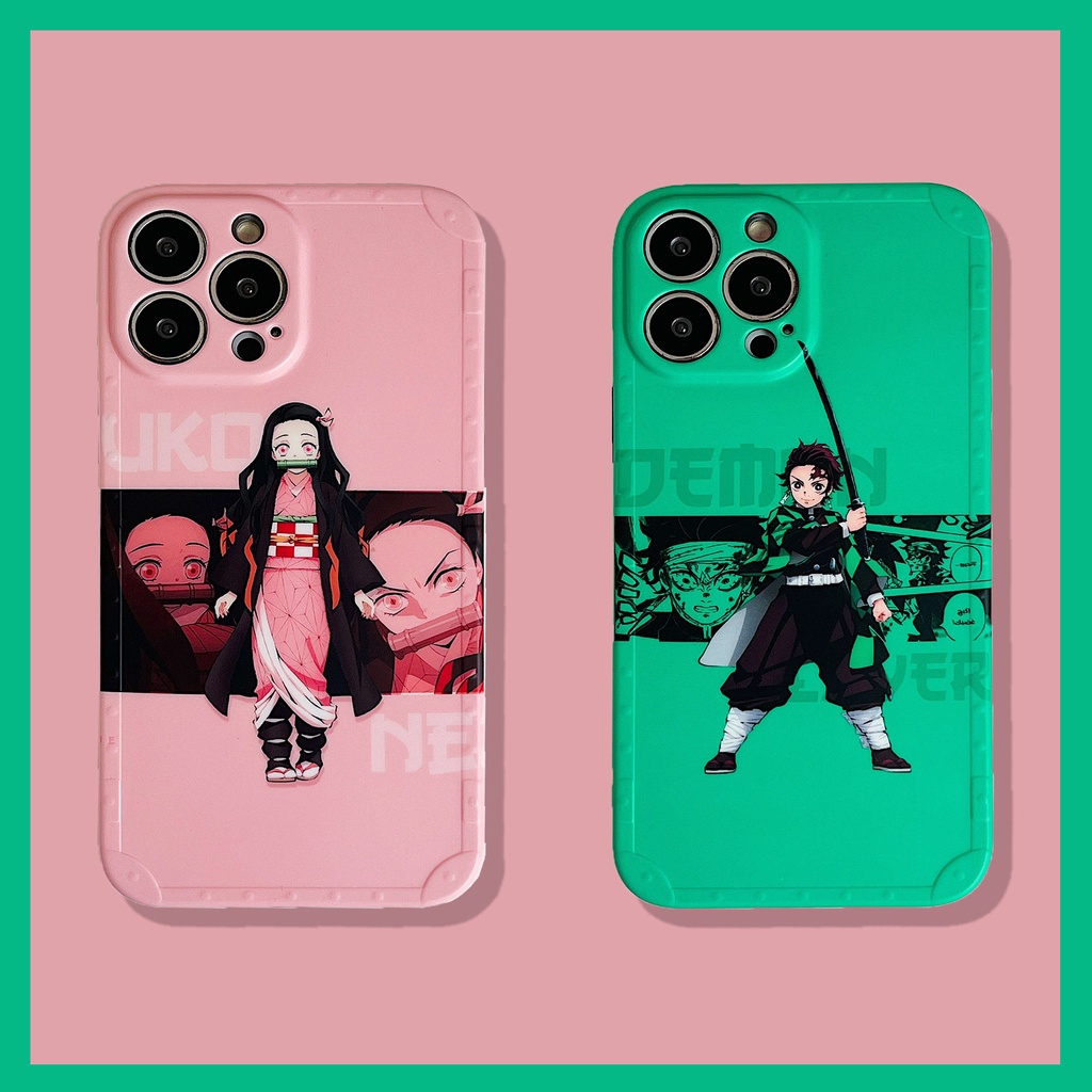 Ốp Điện Thoại Hình Demon Slayer Tanjiko Cho iPhone13Pro iP12Pro XS iPhone11 12Promax 13Promax 11 12 13 7P