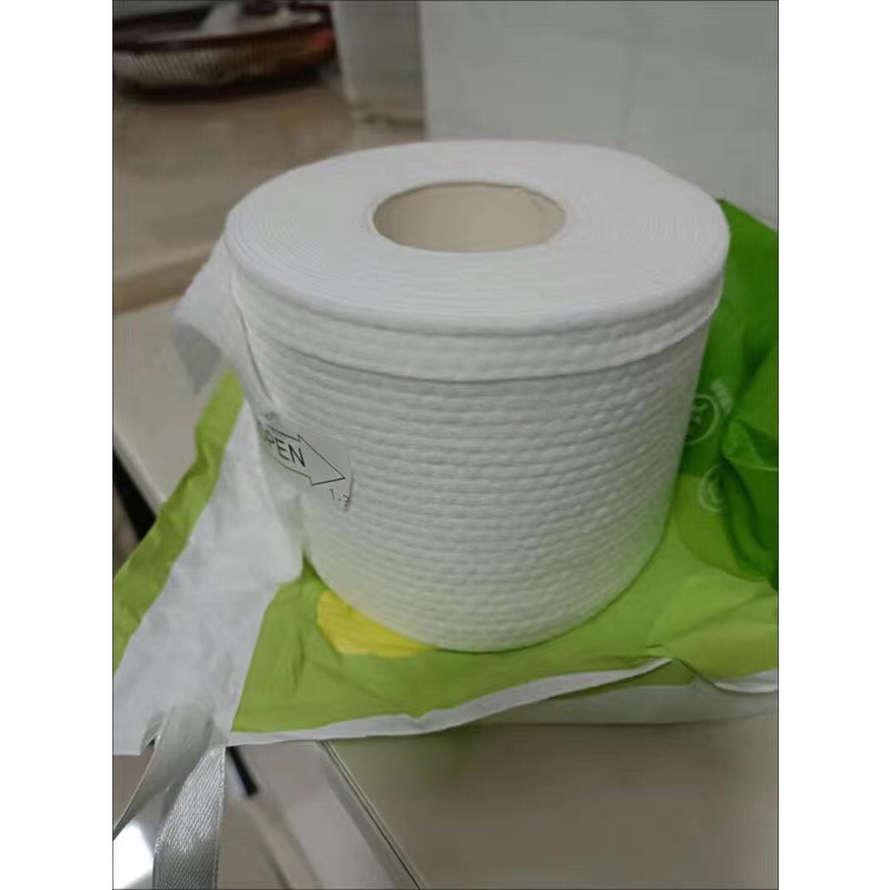 [ Sẵn] Khăn mặt khô đa năng dùng 1 lần - Cuộn tẩy trang, khăn giấy lau cotton dùng một lần tiện lợi, dễ mang theo