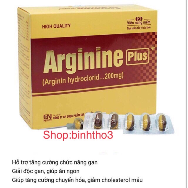 Arginine plus (rối loạn chức năng gan, rối loạn tiêu hoá, ăn khó tiêu...)