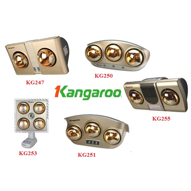 Đèn sưởi nhà tắm Kangaroo KG247 2 bóng