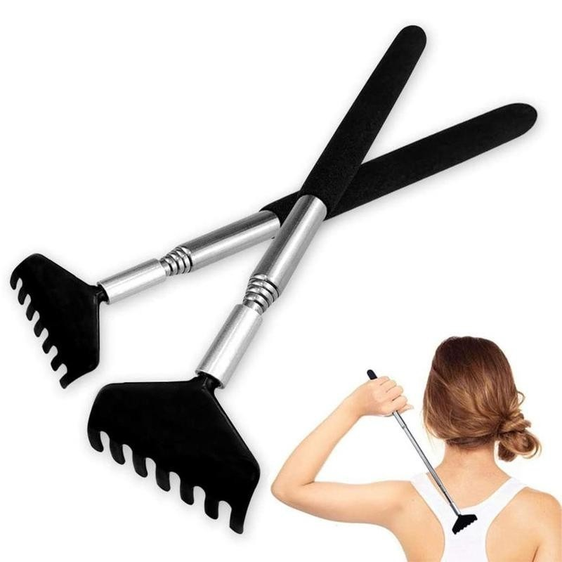 Gậy Gãi Lưng Mát Xa Bằng Thép Không Gỉ Có Thể Thu Gọn Tiện Lợi