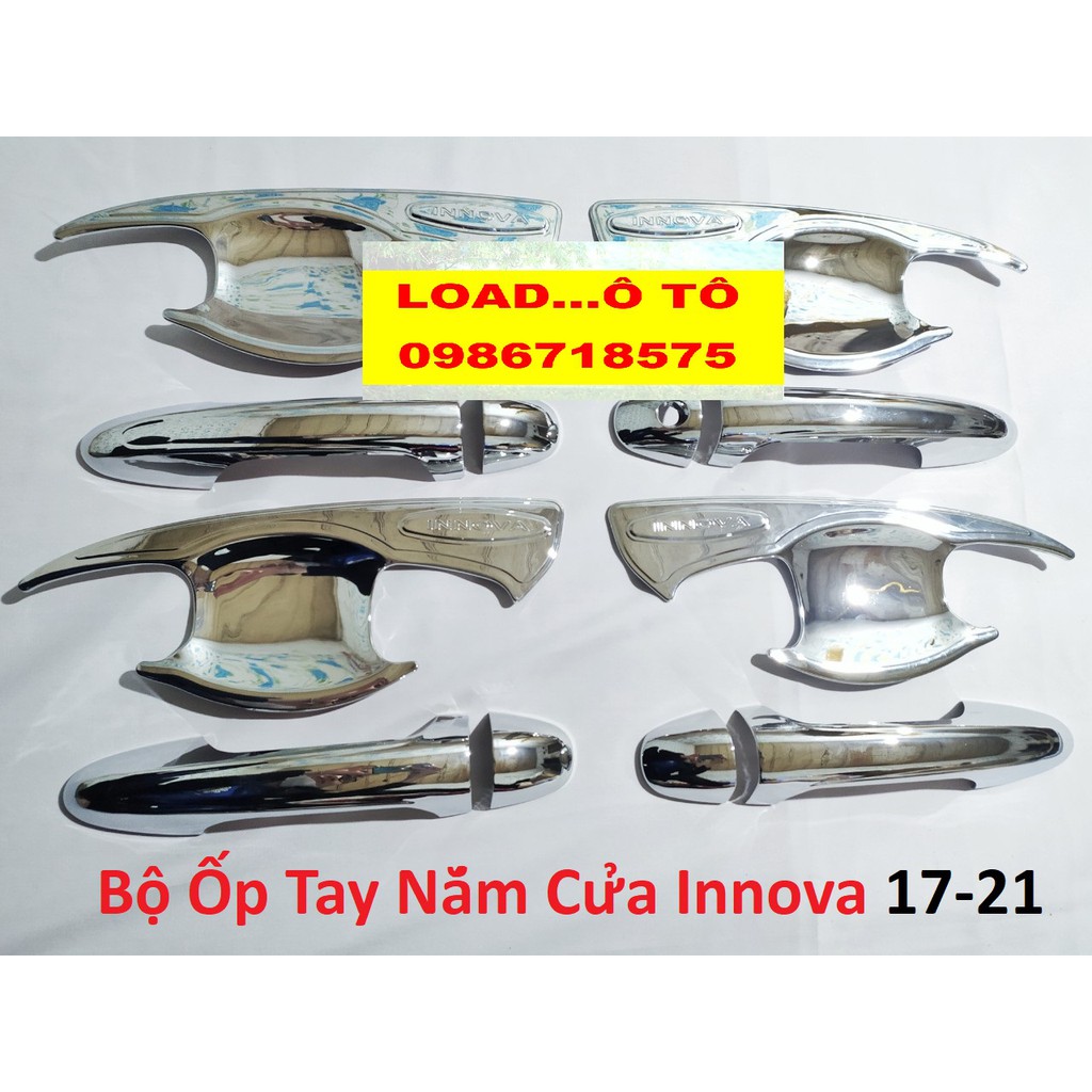 Ốp tay nắm và hõm cửa Innova 2017-2021, Mạ Crom Cao Cấp