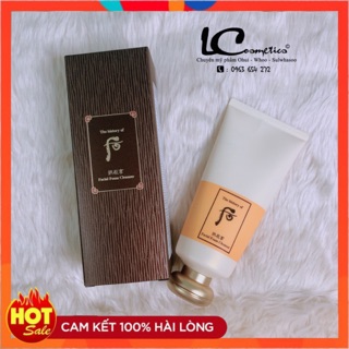 [ FREE SHIP] Sữa rửa mặt Whoo dòng cấp ẩm chống lão hoá cho da tuýp fullsize 180ml