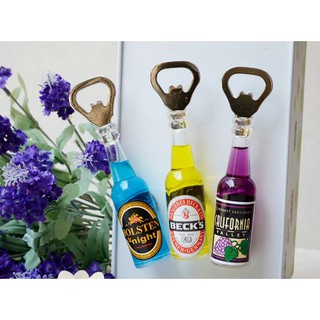 Khui bia, nước ngọt hình chai bia cầm tay, nam châm hít tủ lạnh độc lạ