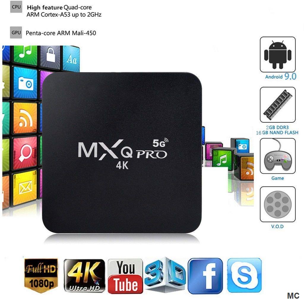 Đầu TV box MXQ Pro 8GB ram 128GB 4K HD Android 11.1 KèM Phụ KiệN
