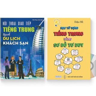 Sách - Combo: Hội Thoại Giao Tiếp Tiếng Trung Ngành Du Lịch Khách Sạn + Học từ vựng tiếng Trung bằng sơ đồ tư duy