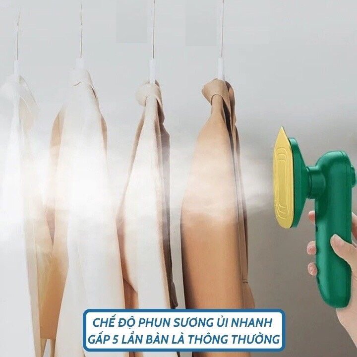 Bàn là hơi nước cầm tay mini [CHÍNH HÃNG - BẢO HÀNH 12 THÁNG] - Bản ủi hơi nước mẫu mới nhất, ủi khô hay ướt tùy ý