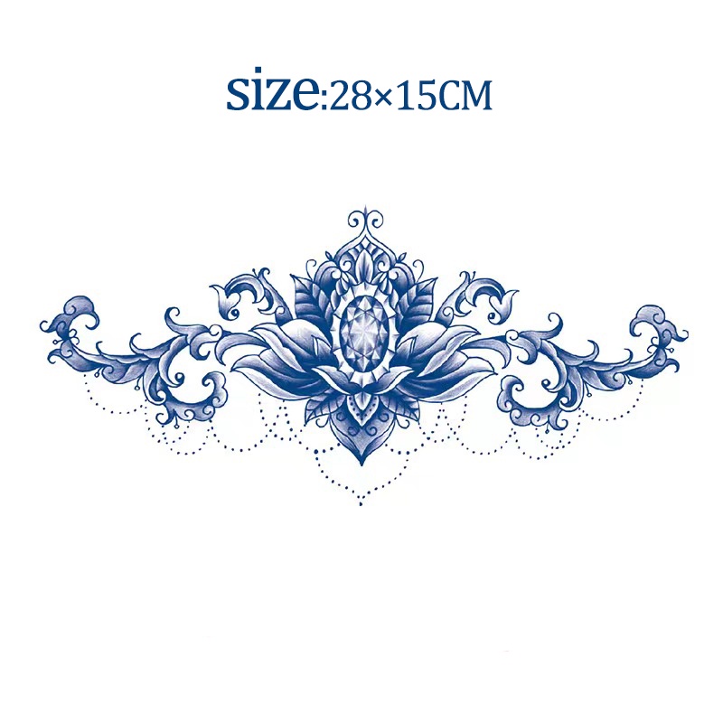 Hình Xăm Dán Tạm Thời Chống Nước Lâu Trôi 15 Ngày; 28cm * 15cm