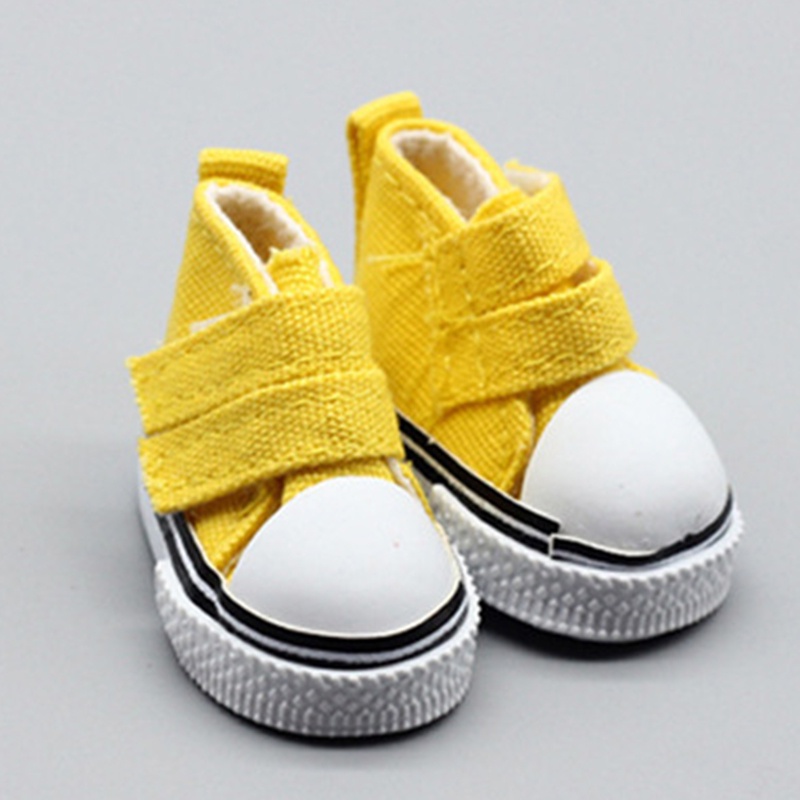 Giày Thể Thao Vải Bạt Cổ Cao 5cm Thời Trang Cho Búp Bê BJD 1/6