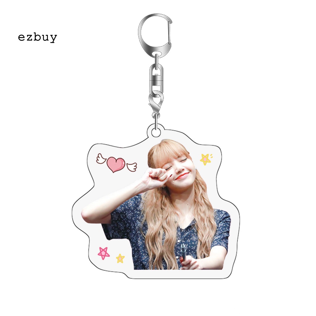 Giá Đỡ Chìa Khóa / Ảnh Hai Mặt Bằng Acrylic Hình Lisa Blackpink