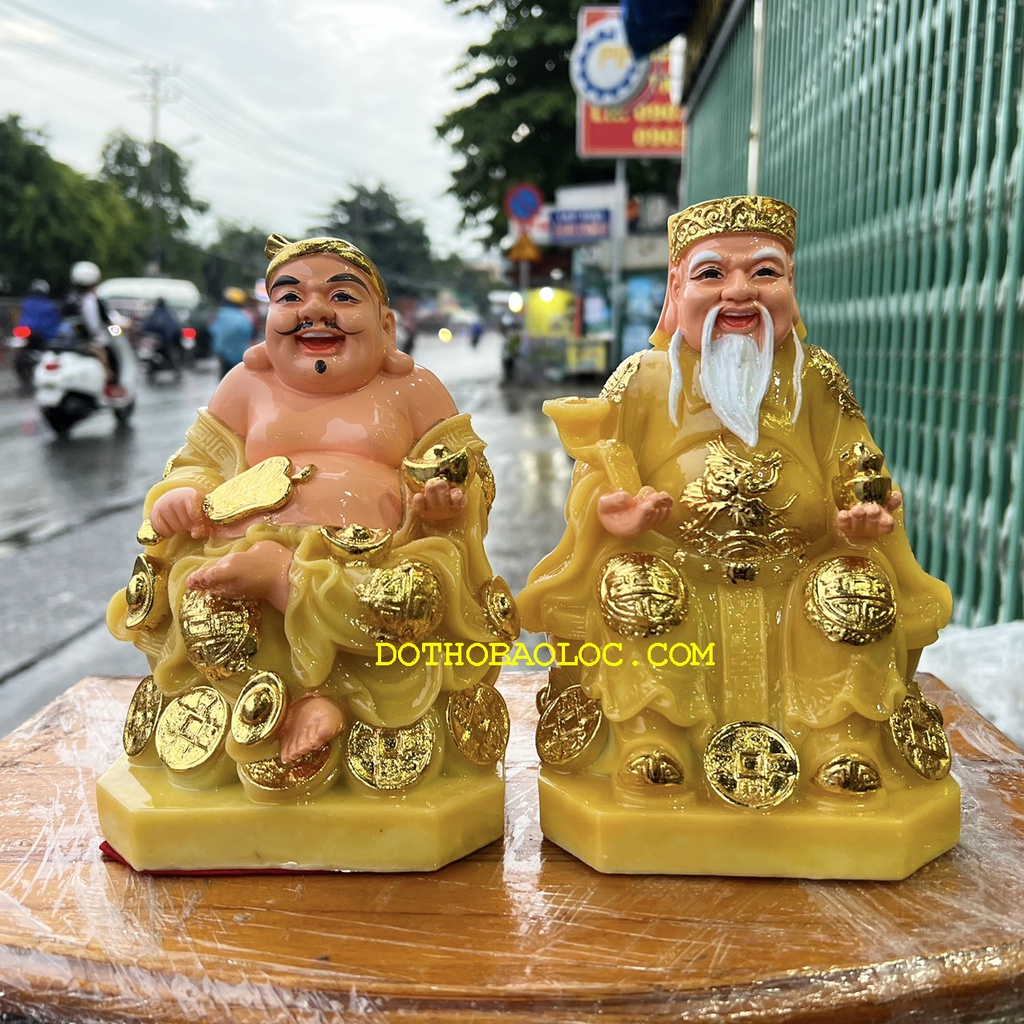 Tượng Thần tài Thổ Địa đá Việt Nam cao 19cm