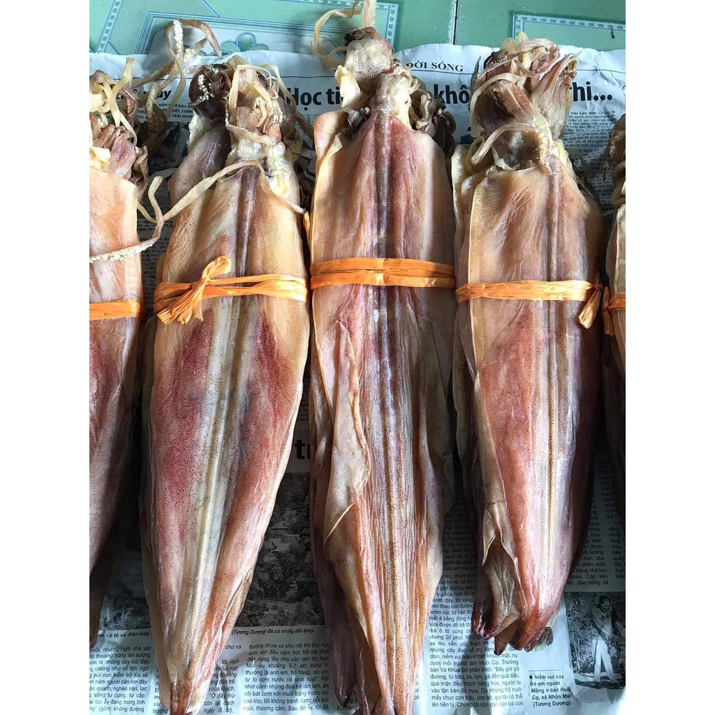 Hàng chuẩn - Mực khô câu (khô mực) đảm bảo ngon ngọt đậm đà vị mực biển Quỳnh,sz 13-15 con/kg, gói 1kg_ Đặc sản Xứ Nghệ