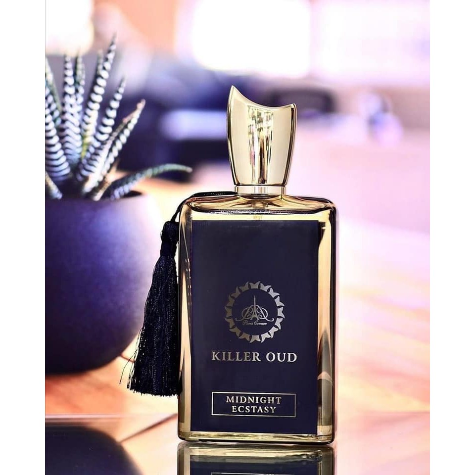 Nước hoa nội địa cao cấp Dubai Killer Oud Midnight Ecstasy (đen) Nam tính, mạnh mẽ 100ml