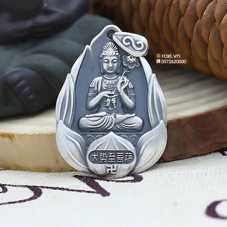 Mặt dây chuyền phật bản mệnh đại thế chí bồ tát bạc thái