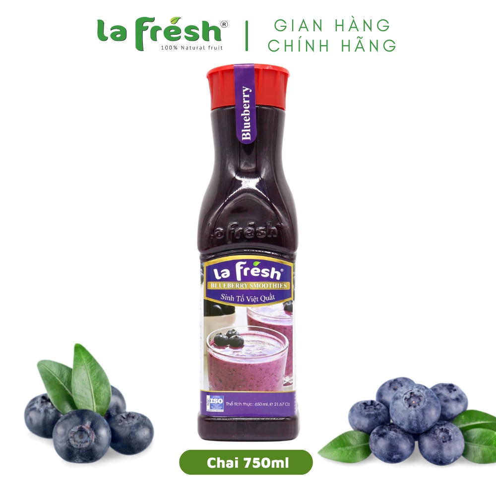 Sinh Tố Việt Quất Chai 650ml - LaFresh
