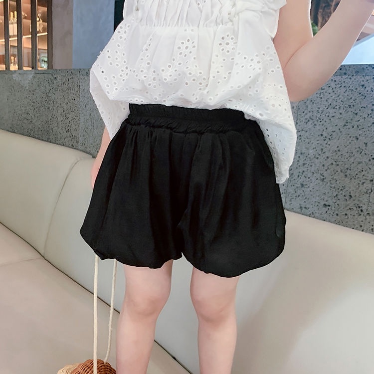 Quần dáng rộng ống bo thời trang mùa hè mới 2021 cho bé gái