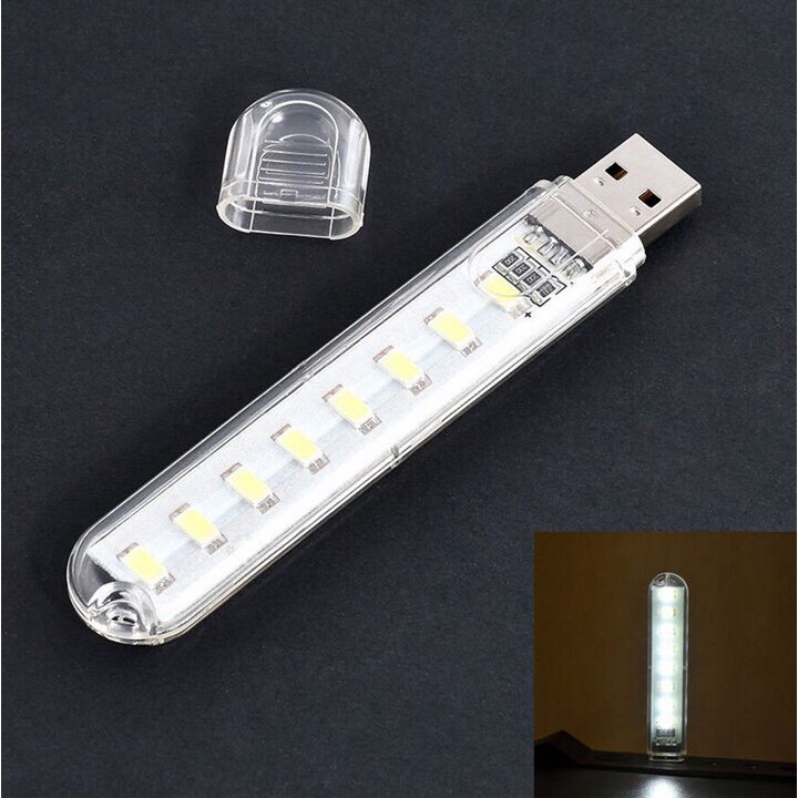 Đèn Led Mini Cổng USB - 8 Bóng Siêu Sáng