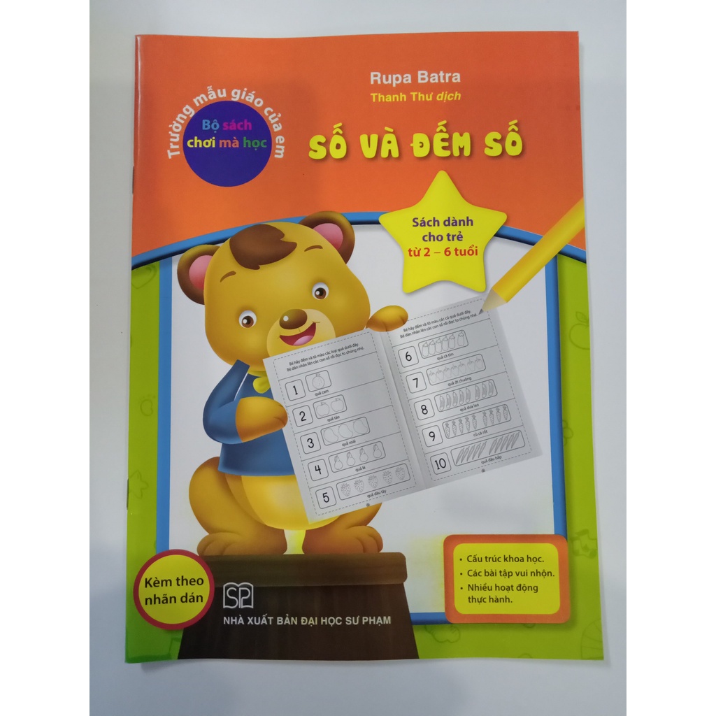 Sách - Trường mẫu giáo của em bộ sách chơi mà học - Chủ đề: Số và đếm số