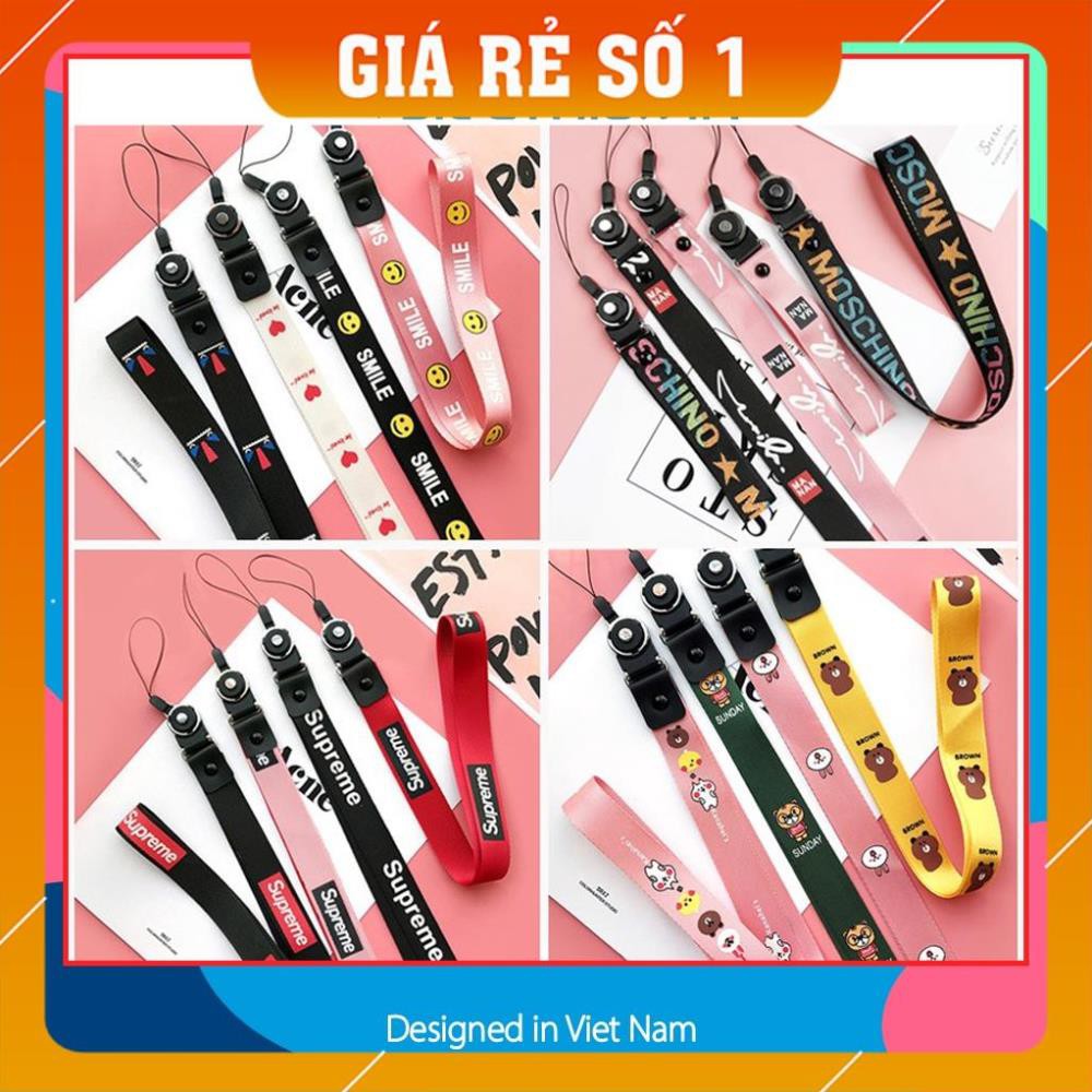 Dây đeo điện thoại strap thời trang dây vải 20 mẫu - Awifi Case L1-5
