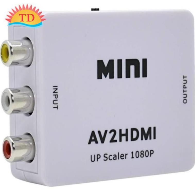 Hộp chuyển Mini AV ra HDMI, AV to HDMI, AV sang HDMI-FullHD 1080p/ 720.