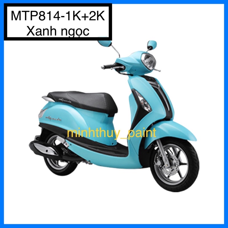 Sơn xe máy Yamaha Grande màu Xanh ngọc MTP814-1K và MCP814-2K Ultra Motorcycle Colors