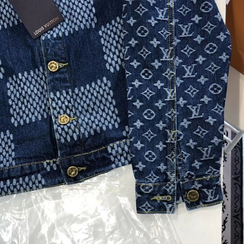 Áo khóa jeans thời trang LV Nigo Human Virgil