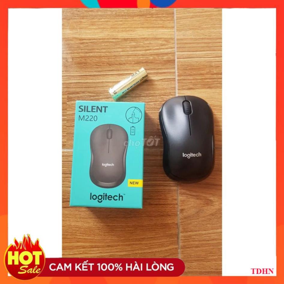 [Hãng] [RẺ VÔ ĐỊCH] Chuột không dây Logitech Silent M220 màu Đen