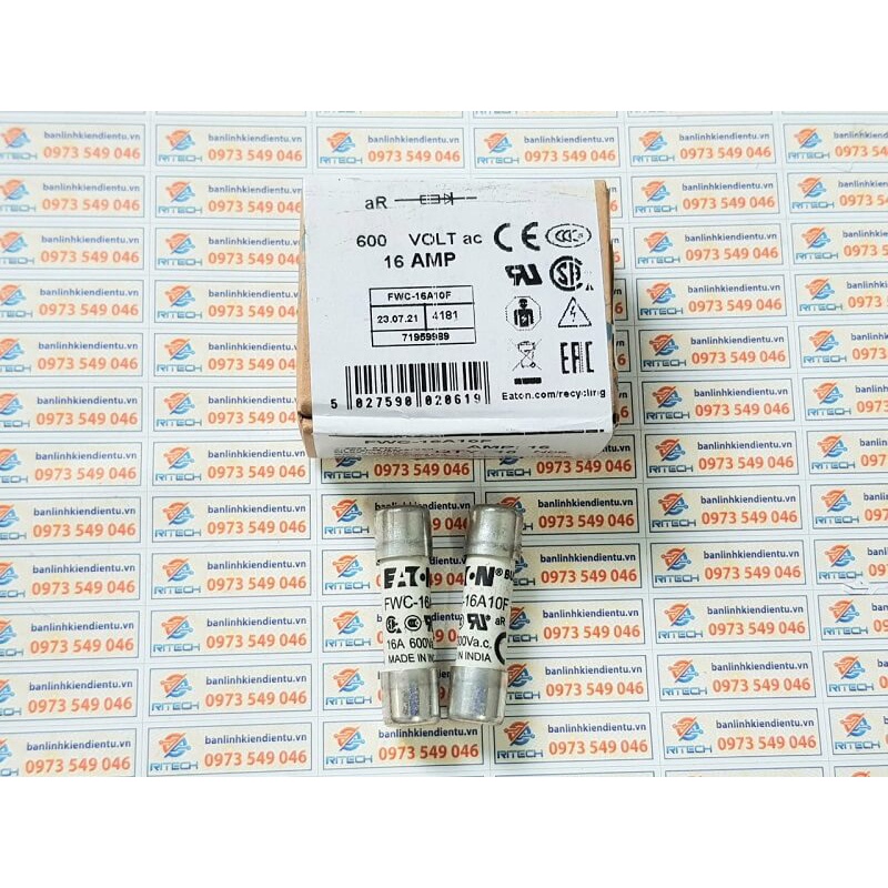 CẦU CHÌ BUSSMANN FWC 600V Kích Thước 37.5x10mm (10A - 16A - 20A - 25A - 32A)