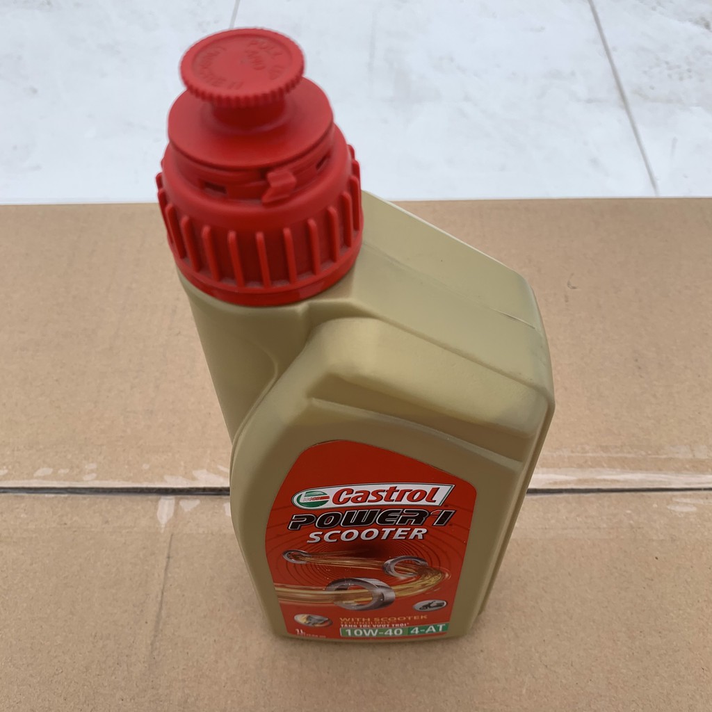 Dầu nhớt xe ga Castrol Power 1 Scooter  | Dầu nhớt  xe ga 10W40 4AT dung tích 800ml - 1L chính hãng