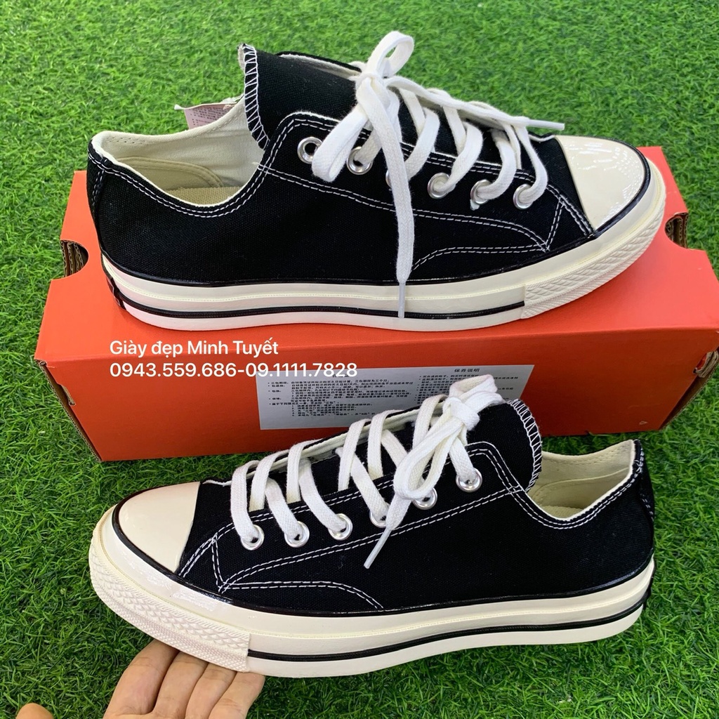 Giày Convers-e Đen cổ thấp Sneaker thể thao Nam Nữ chất lượng cao, giá rẻ tốt nhất thị trường Hà Nội - toàn quốc