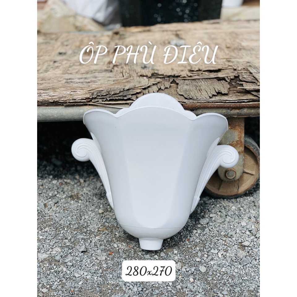 Chậu ốp Tường Phù Điêu decor tường ban công, trang trí cửa sổ siêu cute