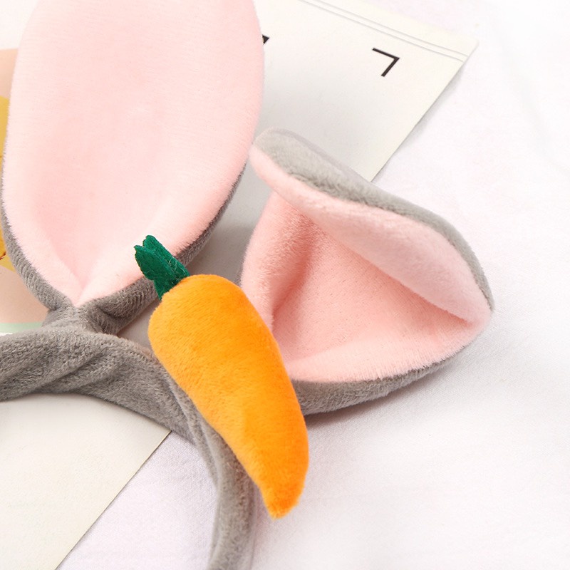 CC64 Cài tóc nữ băng đô nữ bờm tóc tai thỏ to carot xinh